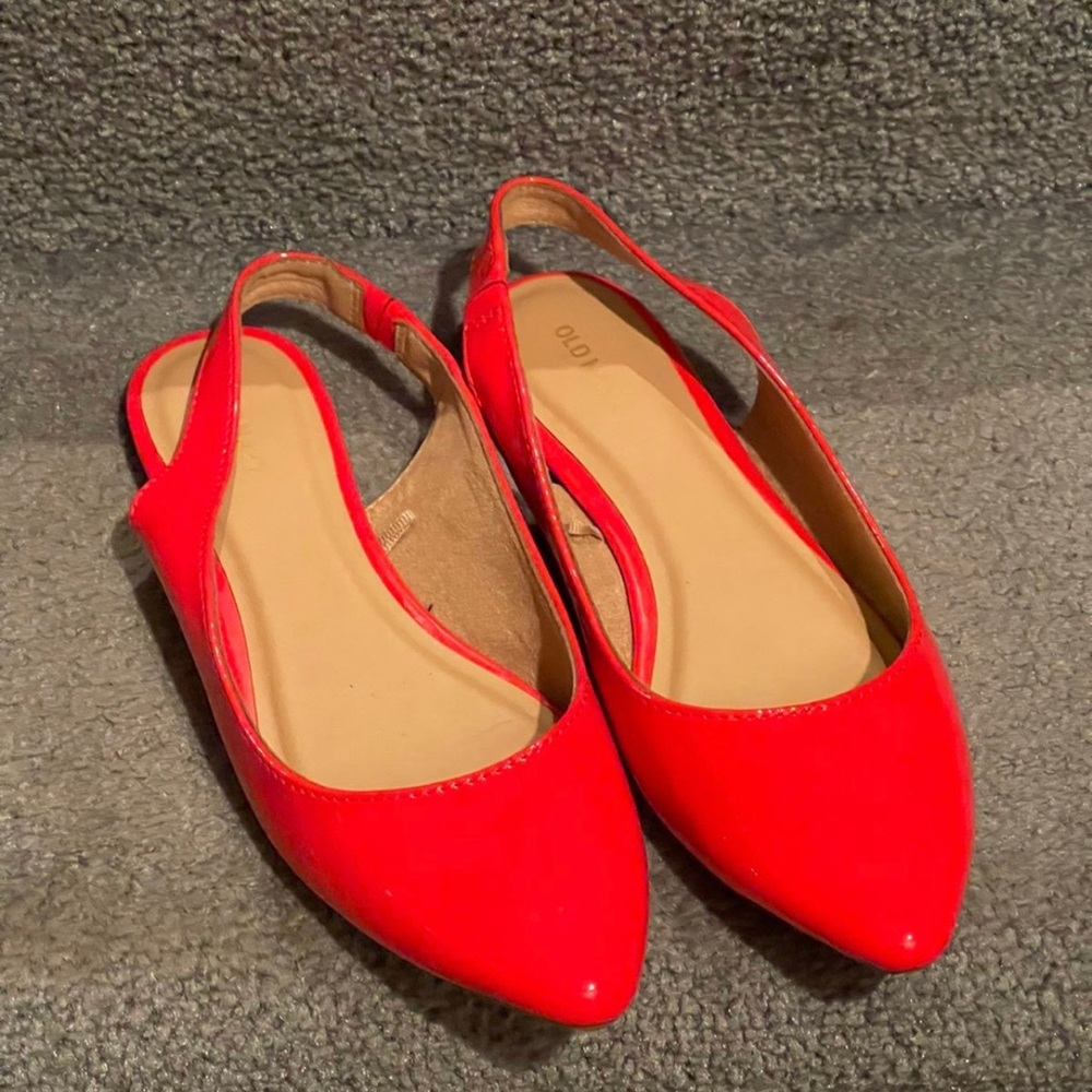 Fashion Red Patent Leather Flats